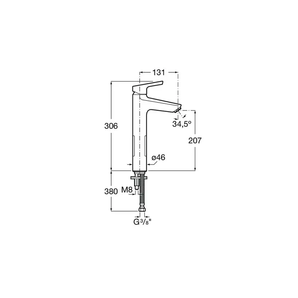 Фото 2 Смеситель для раковины Roca Malva однорычажный цвет хром 5A373BC0M Фото 2 Смеситель для раковины Roca Malva однорычажный цвет хром 5A373BC0M