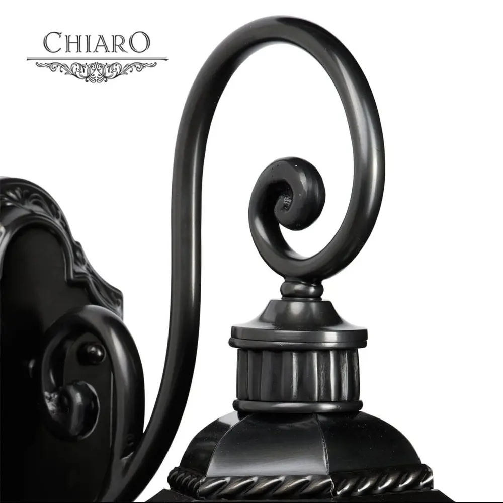 Фото 2 Светильник настенный уличный CHIARO 801020603 Корсо 60 Вт IP44 цвет черный Фото 2 Светильник настенный уличный CHIARO 801020603 Корсо 60 Вт IP44 цвет черный