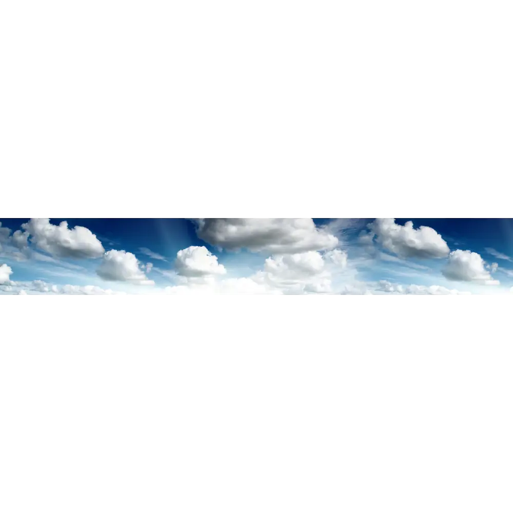 Фото 3 Стеновая панель матовая Фартукофф ФФ - 181 400x60x0.15 см ПВХ цвет белый/голубой