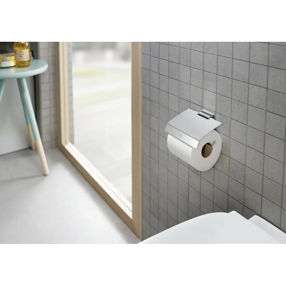 Фото 2 Держатель для туалетной бумаги Roca Rubik цвет хром 816849001