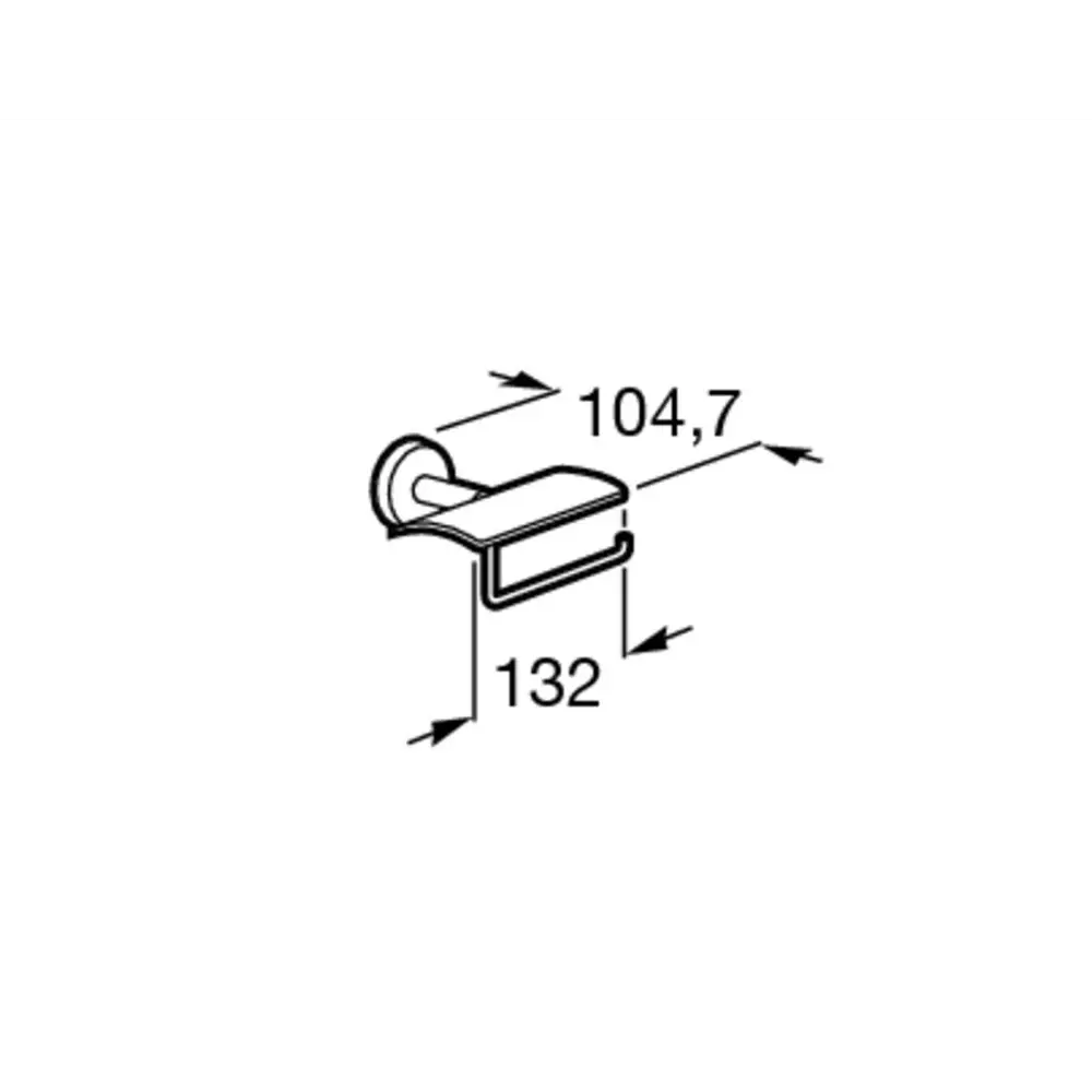 Фото 3 Держатель для туалетной бумаги Roca Twin цвет хром 816713001 Фото 3 Держатель для туалетной бумаги Roca Twin цвет хром 816713001