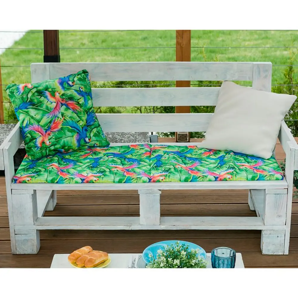 Фото 4 Подушка на скамейку "Попугай" 45x150 см (1/6) "Этель" 4264627