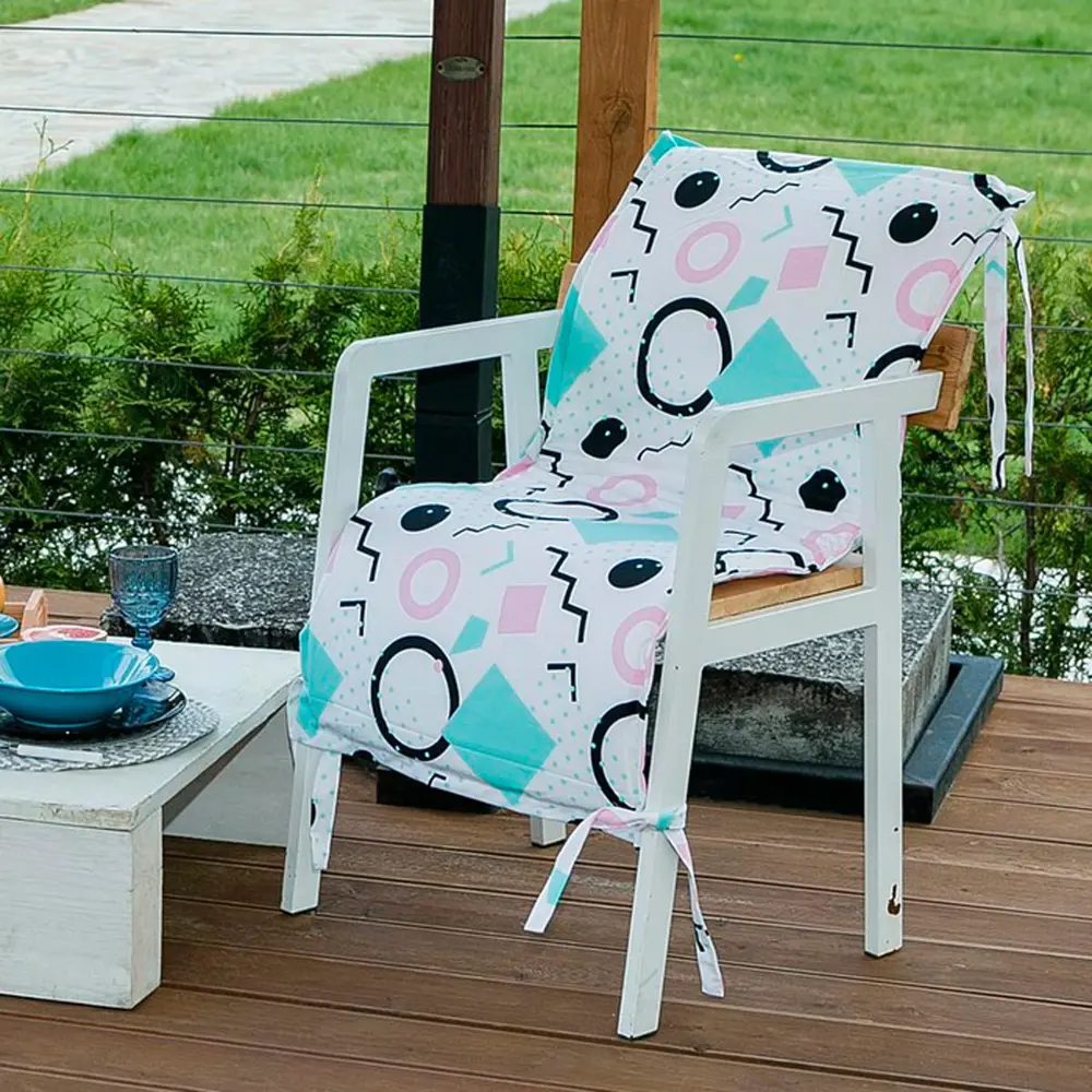 Фото 4 Подушка на Уличное кресло "Квадраты" 50x100 см (1/8) "Этель" 4264651