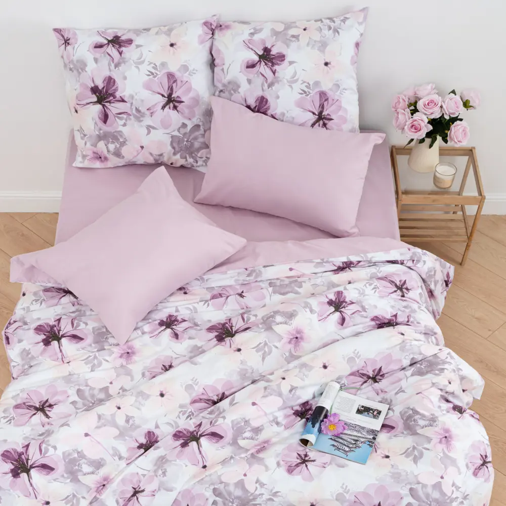 Фото 4 Комплект постельного белья Nuance Palette Mist 2 сп, сатин Фото 4 Комплект постельного белья Nuance Palette Mist 2 сп, сатин