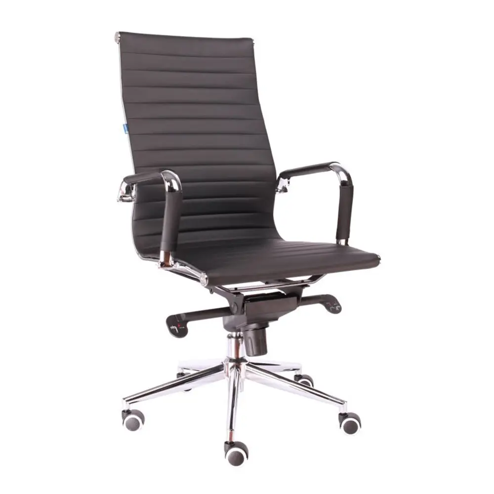 Фото Офисное кресло Everprof экокожа цвет черный EC-03Q PU Black Фото Офисное кресло Everprof экокожа цвет черный EC-03Q PU Black