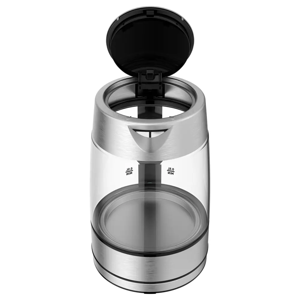 Фото 4 Электрический чайник Tefal 1.7 л стекло цвет серебристый KI772D32 Фото 4 Электрический чайник Tefal 1.7 л стекло цвет серебристый KI772D32
