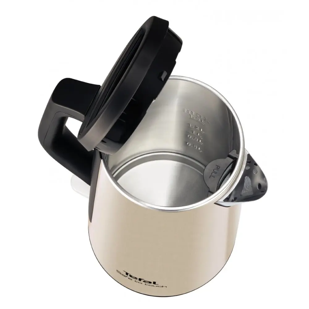 Фото 3 Электрический чайник Tefal 1.5 л нержавеющая сталь цвет бежевый KO371I30 Фото 3 Электрический чайник Tefal 1.5 л нержавеющая сталь цвет бежевый KO371I30