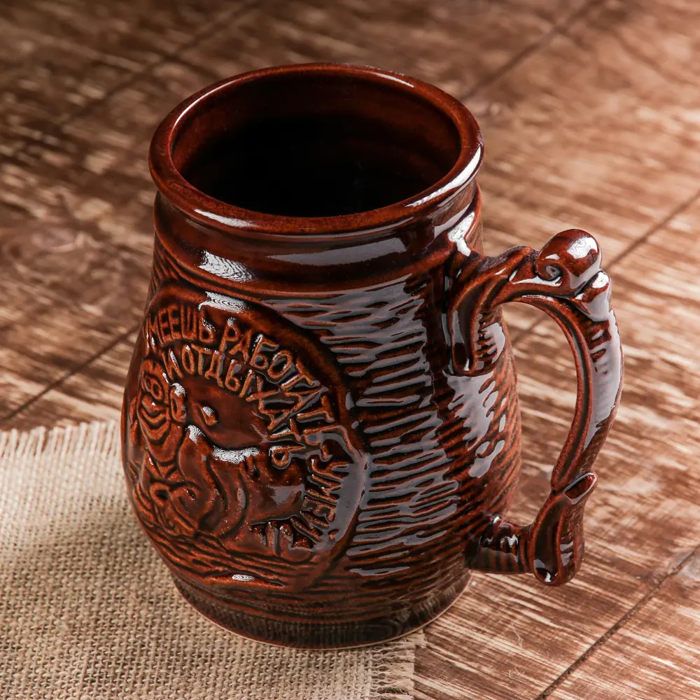 Фото 3 Кружка для пива Керамика ручной работы керамика 1000 мл 1170417 Фото 3 Кружка для пива Керамика ручной работы керамика 1000 мл 1170417