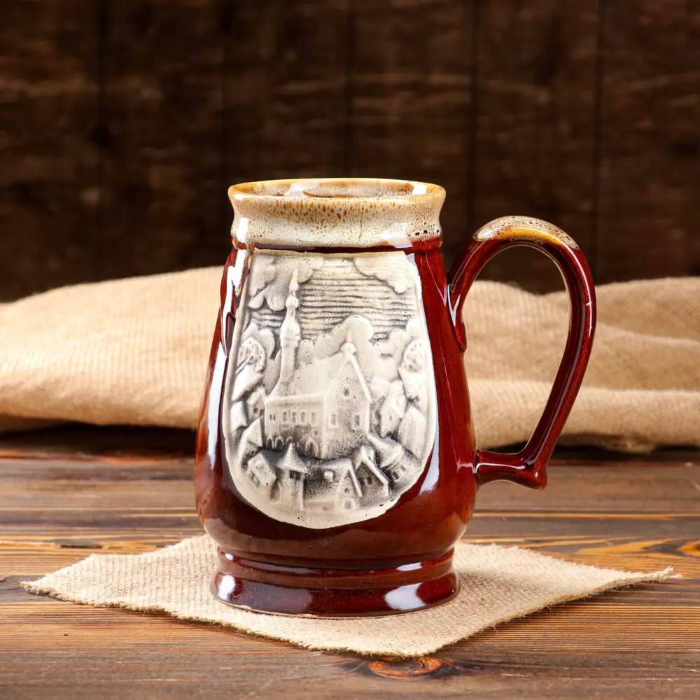 Фото Кружка для пива Керамика ручной работы керамика 1000 мл 824909 Фото Кружка для пива Керамика ручной работы керамика 1000 мл 824909