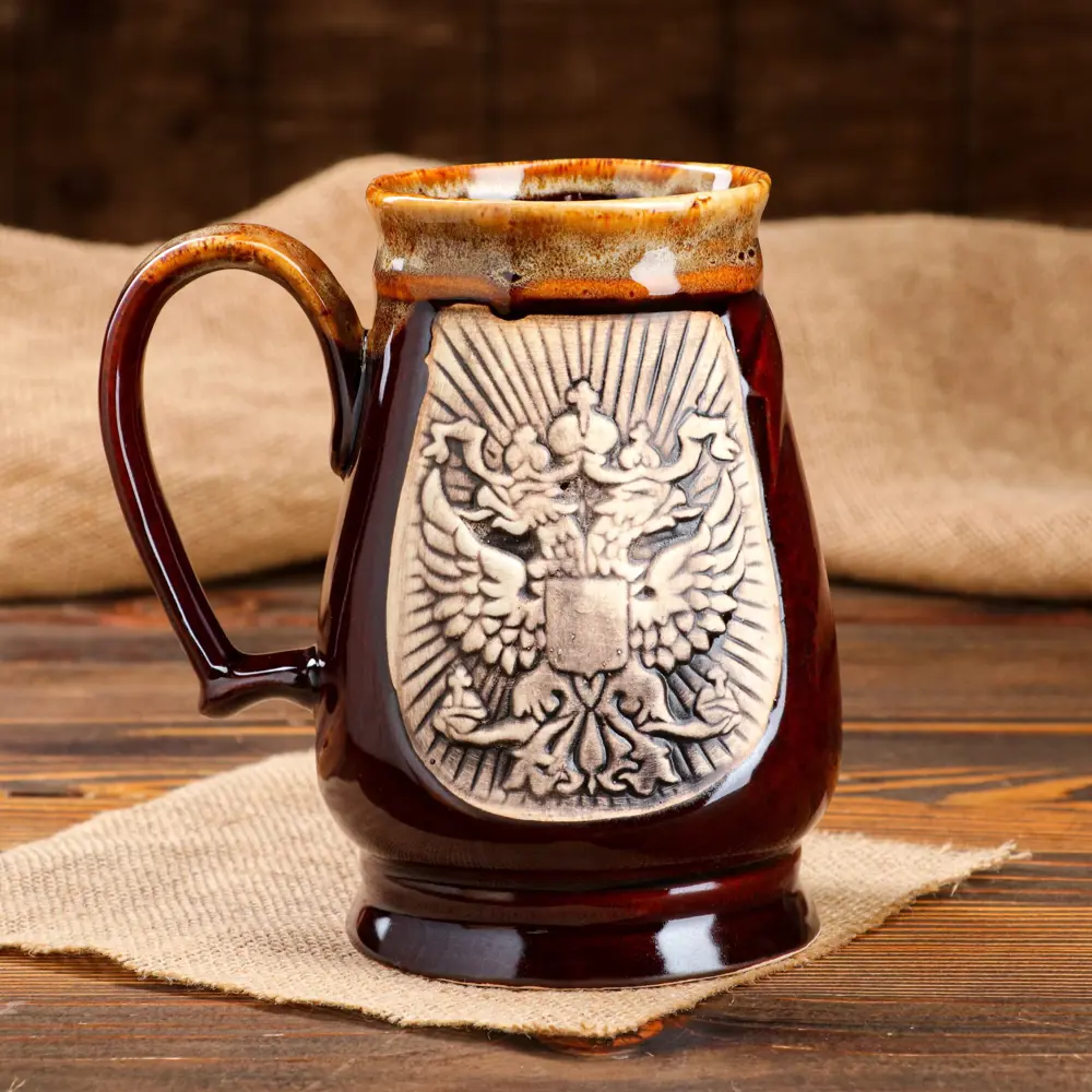 Фото Кружка для пива Керамика ручной работы керамика 1000 мл 895907 Фото Кружка для пива Керамика ручной работы керамика 1000 мл 895907