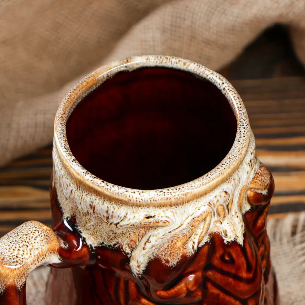 Фото 4 Кружка для пива Керамика ручной работы керамика 900 мл 733054