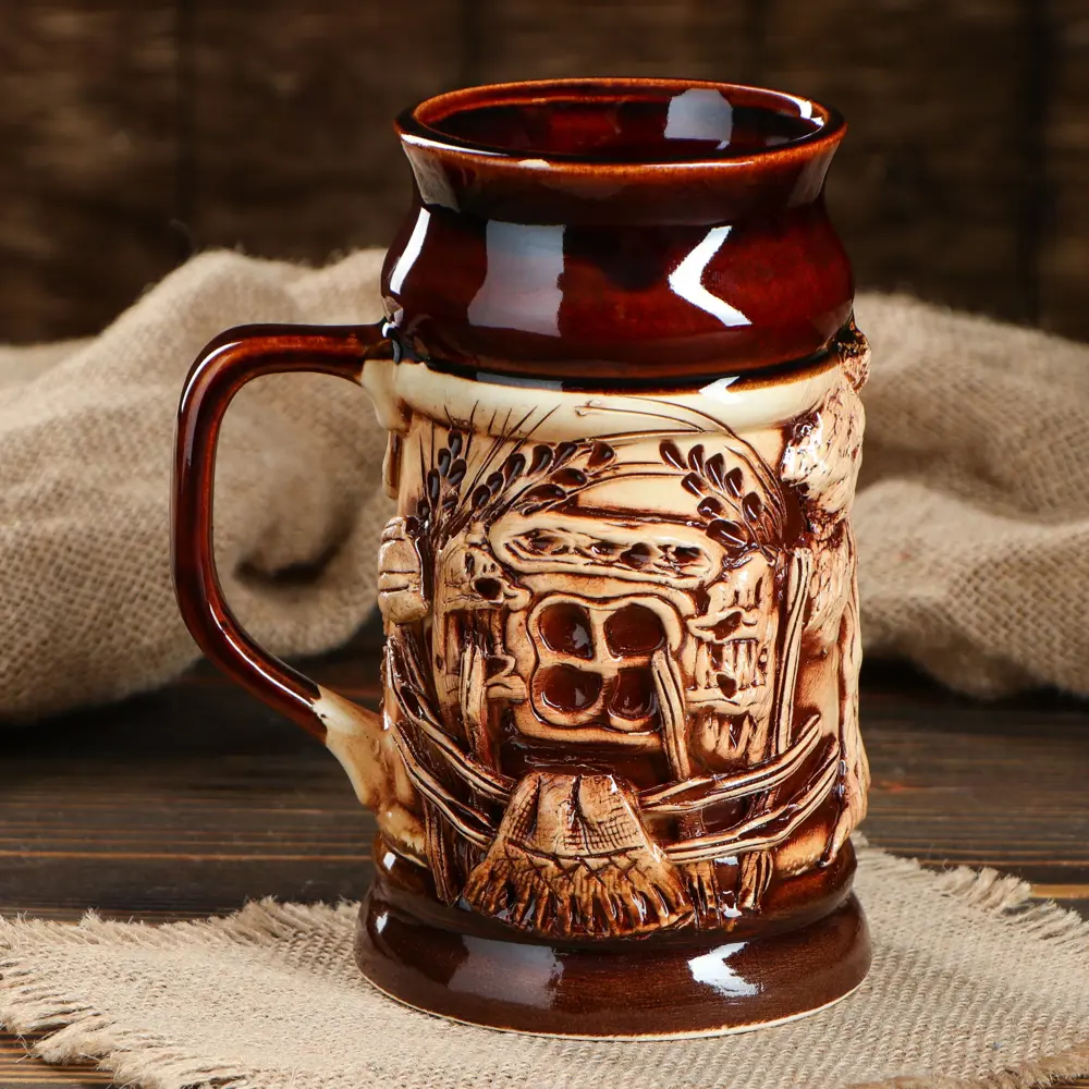 Фото Кружка для пива Керамика ручной работы керамика 700 мл 1086210 Фото Кружка для пива Керамика ручной работы керамика 700 мл 1086210