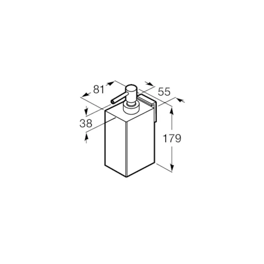 Фото 2 Дозатор для жидкого мыла Roca 816842024 цвет черный Фото 2 Дозатор для жидкого мыла Roca 816842024 цвет черный