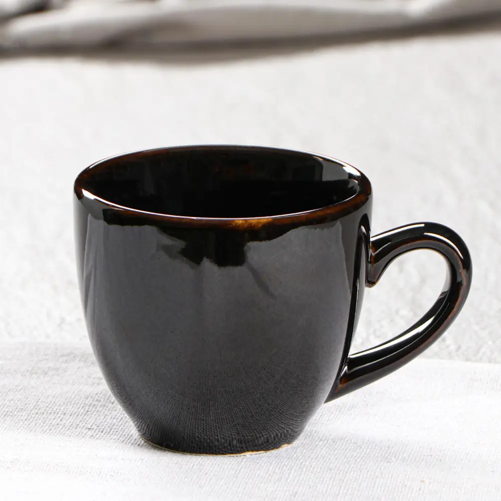 Фото Кружка Керамика ручной работы "Одесса" коричневая 200 мл