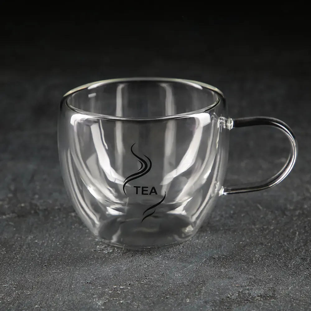 Фото Кружка с двойными стенками Magistro «Дуо» Tea 160 мл 12.5×9×7.5 см Фото Кружка с двойными стенками Magistro «Дуо» Tea 160 мл 12.5×9×7.5 см