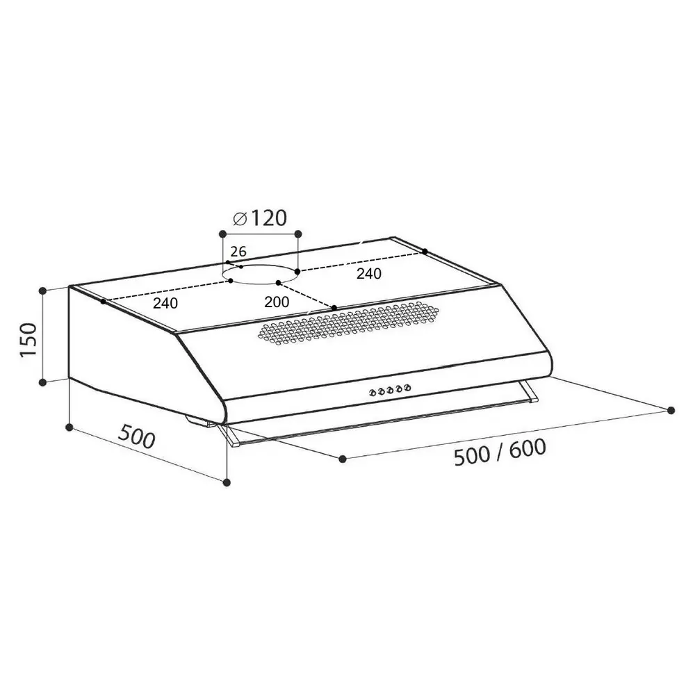 Фото Вытяжка Lex Simple 600 WH 60x15x50 см цвет белый Фото Вытяжка Lex Simple 600 WH 60x15x50 см цвет белый