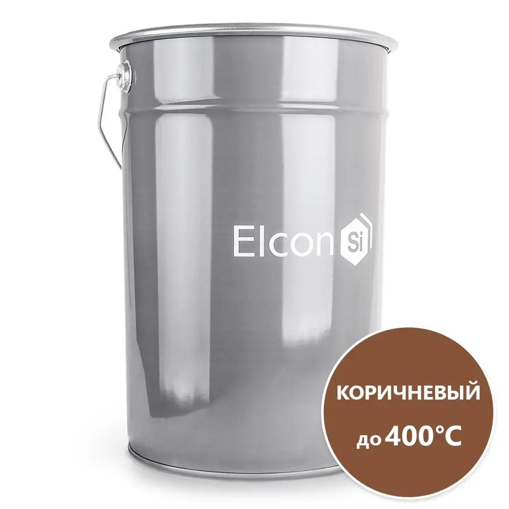Фото Эмаль ELCON КО-8104 цвет коричневый 25 кг Фото Эмаль ELCON КО-8104 цвет коричневый 25 кг