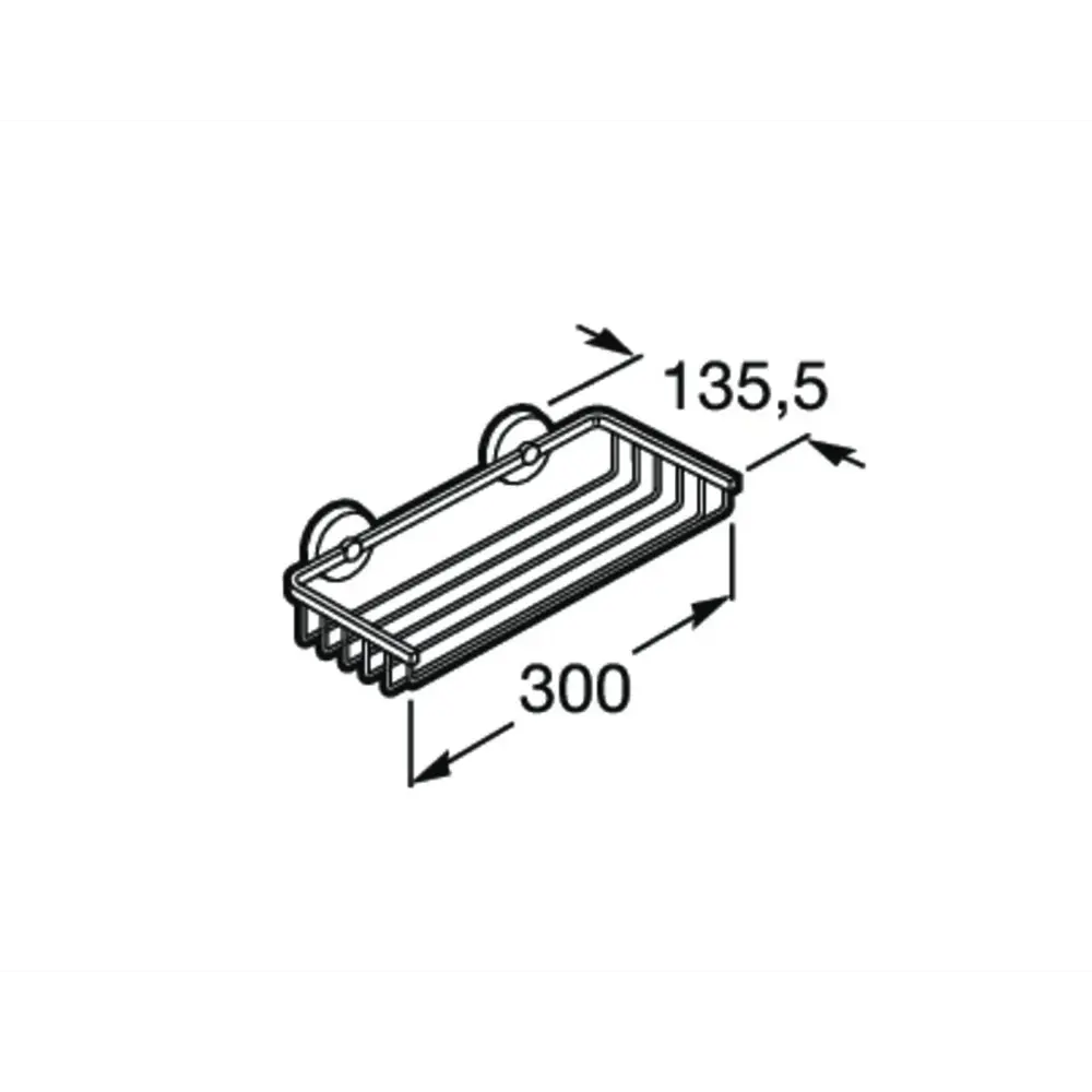 Фото 2 Полка для ванной Roca Twin 816714001 цвет хром Фото 2 Полка для ванной Roca Twin 816714001 цвет хром
