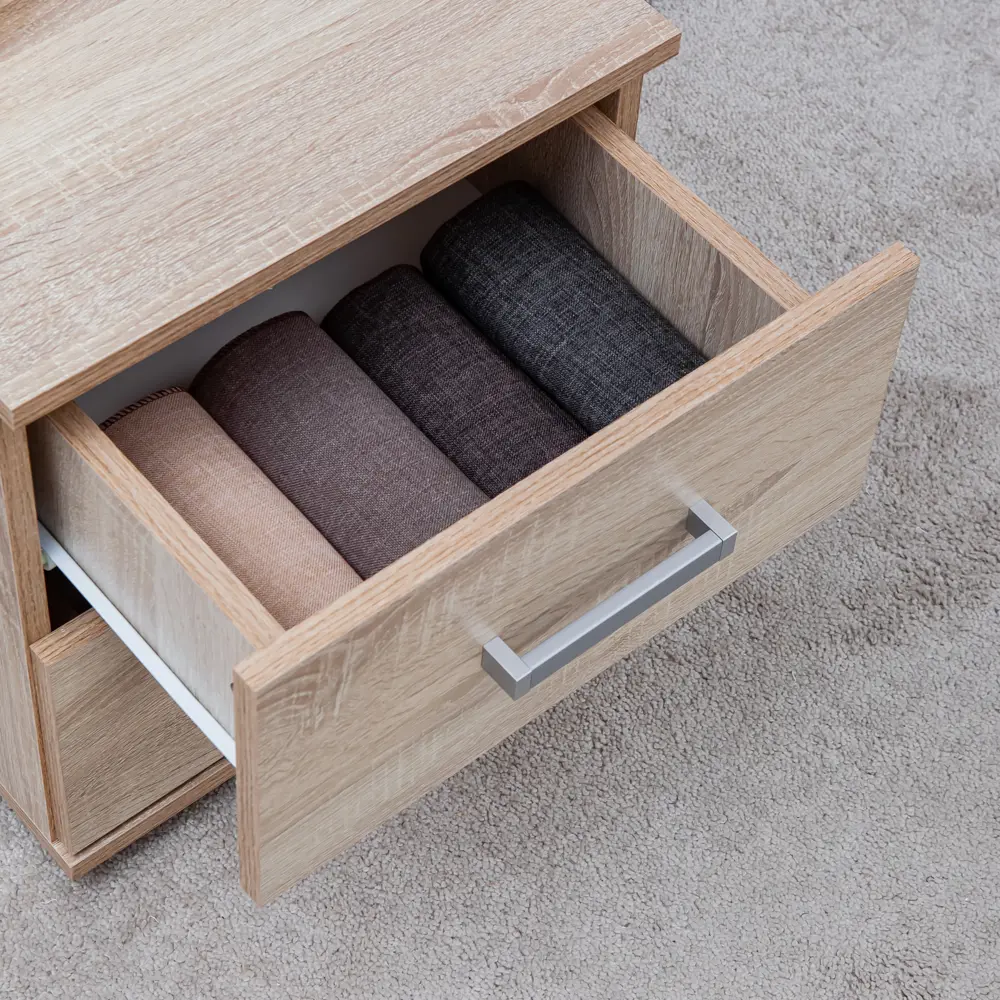 Фото 6 Тумба прикроватная Letta Ультра 40x45x39 см 2 ящика цвет дуб сонома 2550 Фото 6 Тумба прикроватная Letta Ультра 40x45x39 см 2 ящика цвет дуб сонома 2550