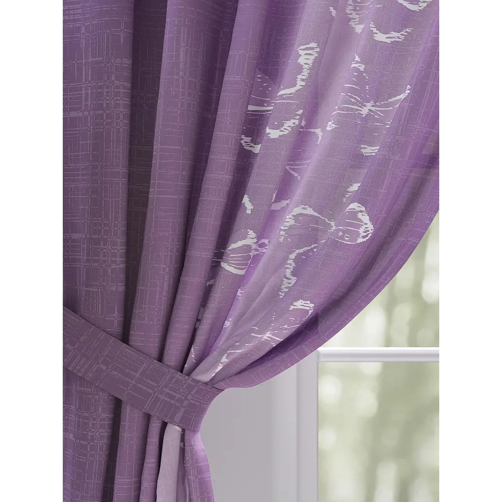Фото 3 Штора Comfy Way Ланмрифес TD-948153 на шторной ленте 150x250 см, цвет белый Фото 3 Штора Comfy Way Ланмрифес TD-948153 на шторной ленте 150x250 см, цвет белый