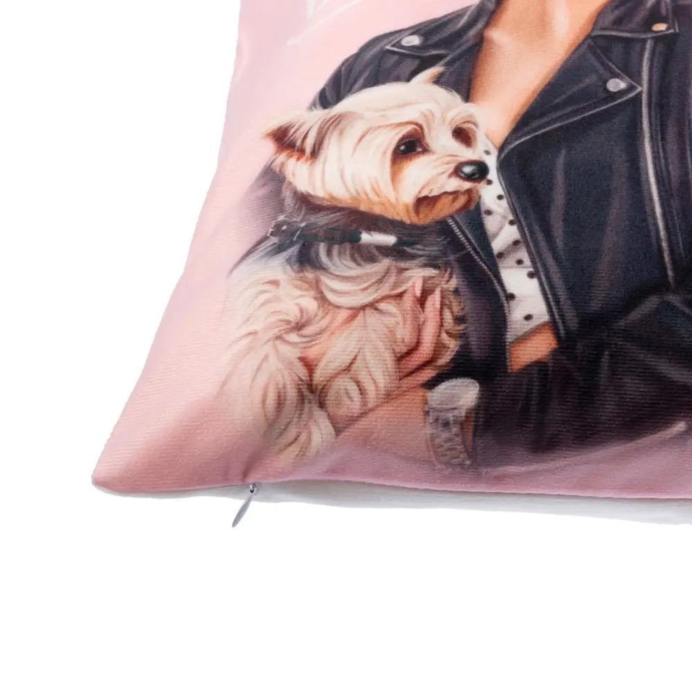 Фото 2 Чехол на подушку Этель "Stay fashionable" 40x40 см, 100% п/э, велюр