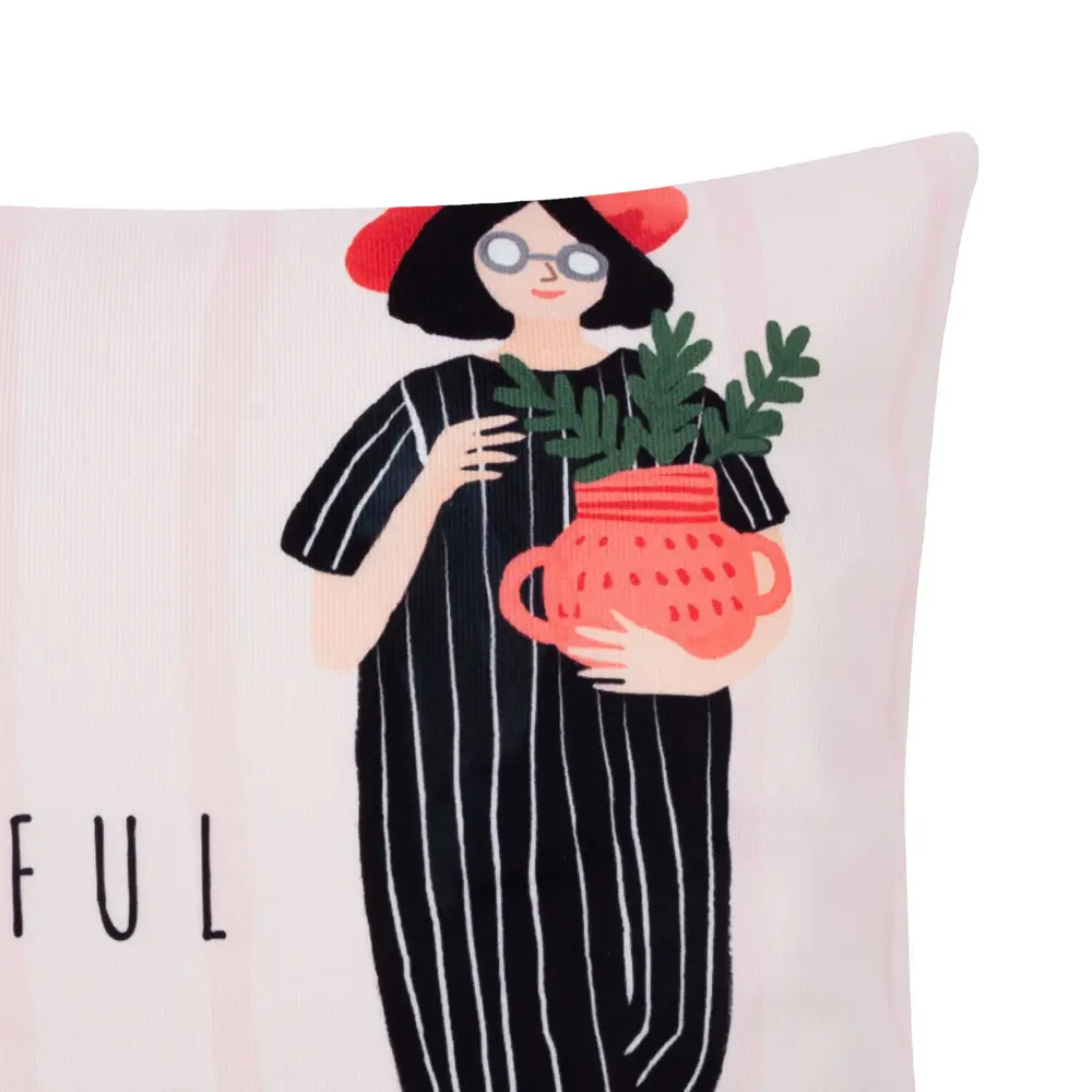 Фото 2 Чехол на подушку Этель "So beautiful" 40x40 см, 100% п/э, велюр