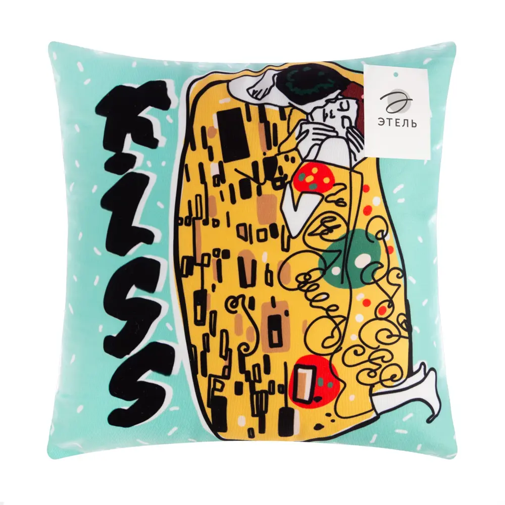 Фото 5 Подушка Этель "Kiss" 40x40 см, 100% п/э Фото 5 Подушка Этель "Kiss" 40x40 см, 100% п/э