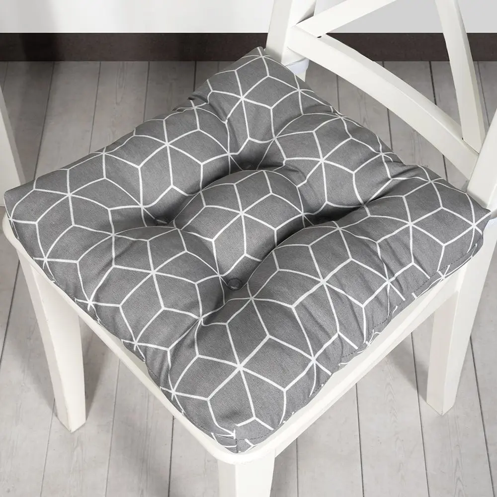 Фото 2 Подушка на стул Гэтсби лайт грэй 40х40 см 706-3044/3