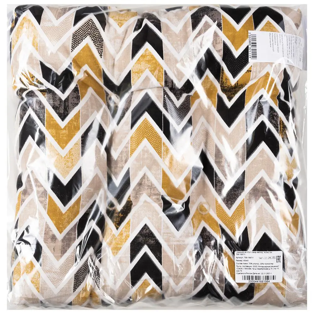 Фото 5 Подушка на стул Лайф йеллоу 40х40 см 706-1887/1