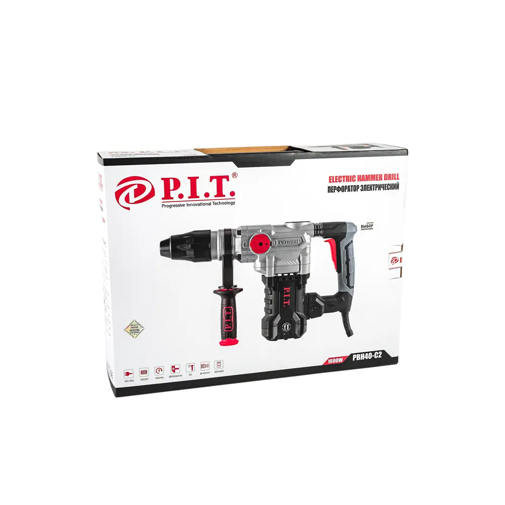 Фото 6 Перфоратор сетевой SDS Max P.i.t. PBH40-C2 PBH40-C2, 1600 Вт, 9 Дж Фото 6 Перфоратор сетевой SDS Max P.i.t. PBH40-C2 PBH40-C2, 1600 Вт, 9 Дж