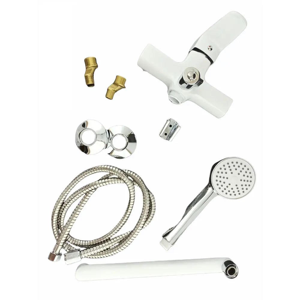 Фото 6 Смеситель для ванны Rainsberg R0263F рычажный цвет белый Фото 6 Смеситель для ванны Rainsberg R0263F рычажный цвет белый