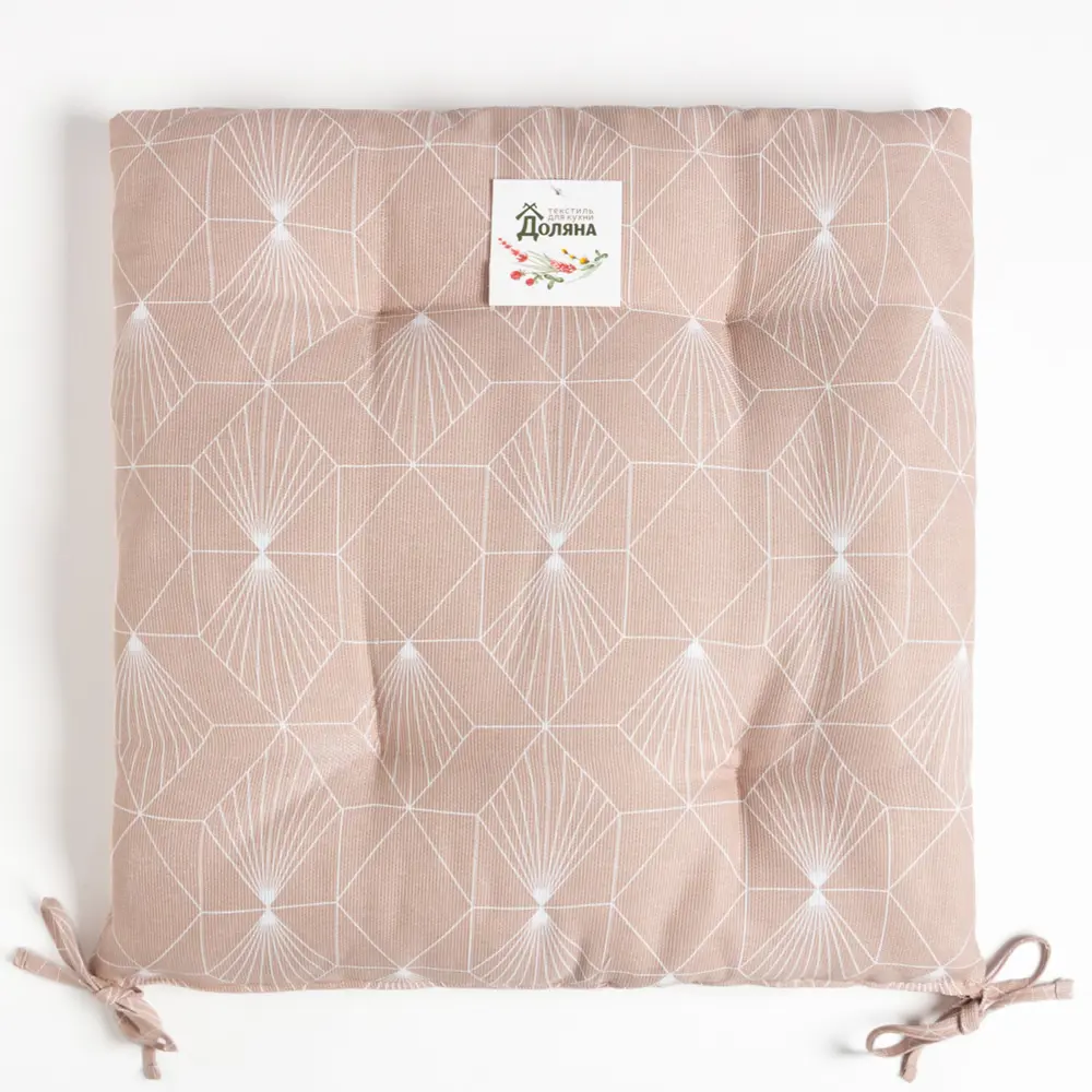 Фото 4 Сидушка на стул Доляна Geometry 42x42x7см