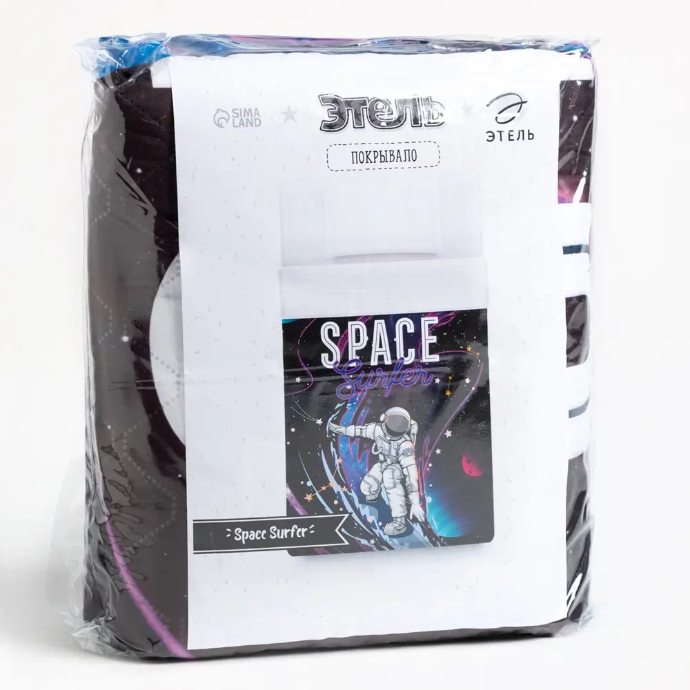 Фото 4 Покрывало Этель 1.5сп Space Surfer, 145x210 см, микрофибра Фото 4 Покрывало Этель 1.5сп Space Surfer, 145x210 см, микрофибра