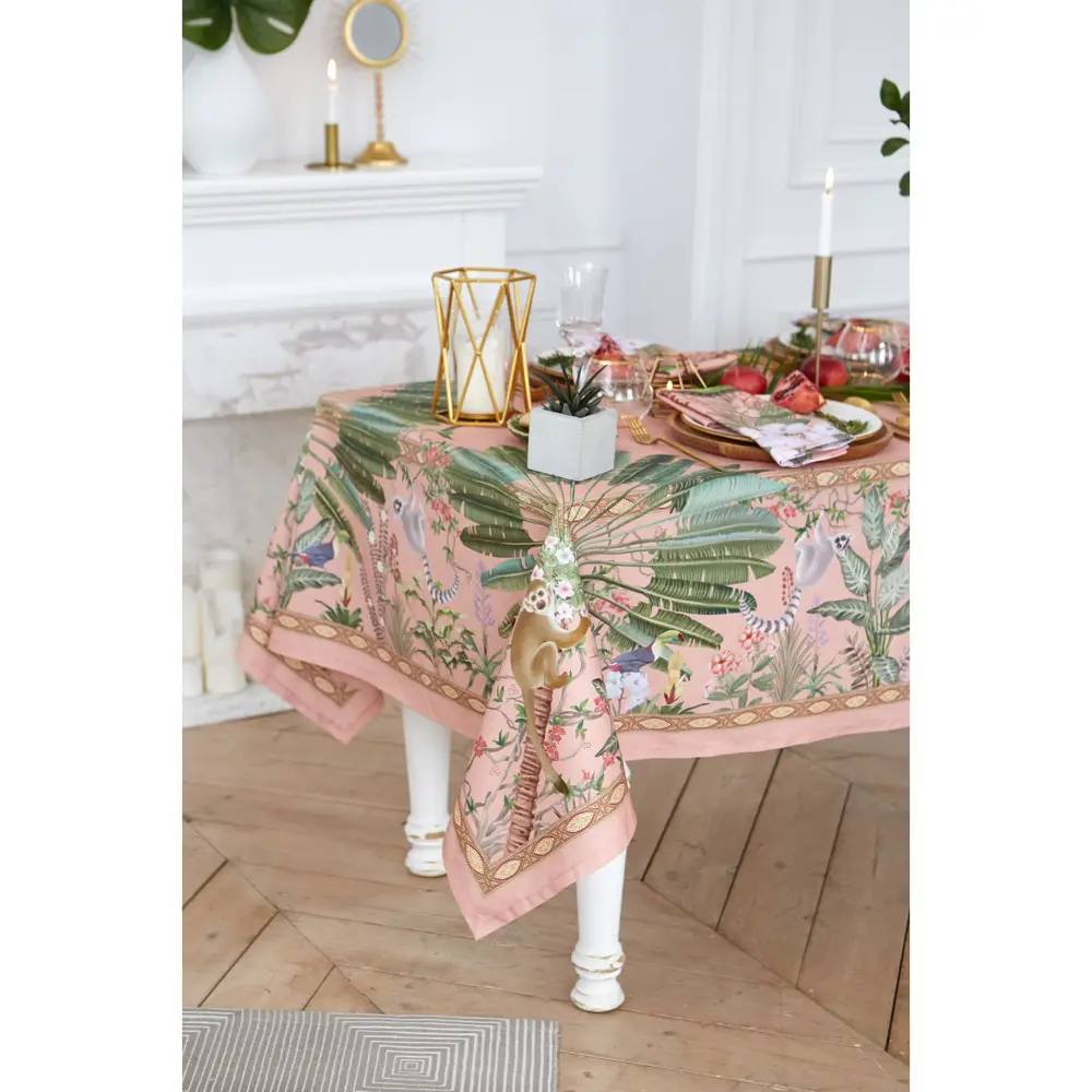 Фото 6 Набор столовый Этель Tropical animals Скатерть 110х145см Салфетка - 4 шт