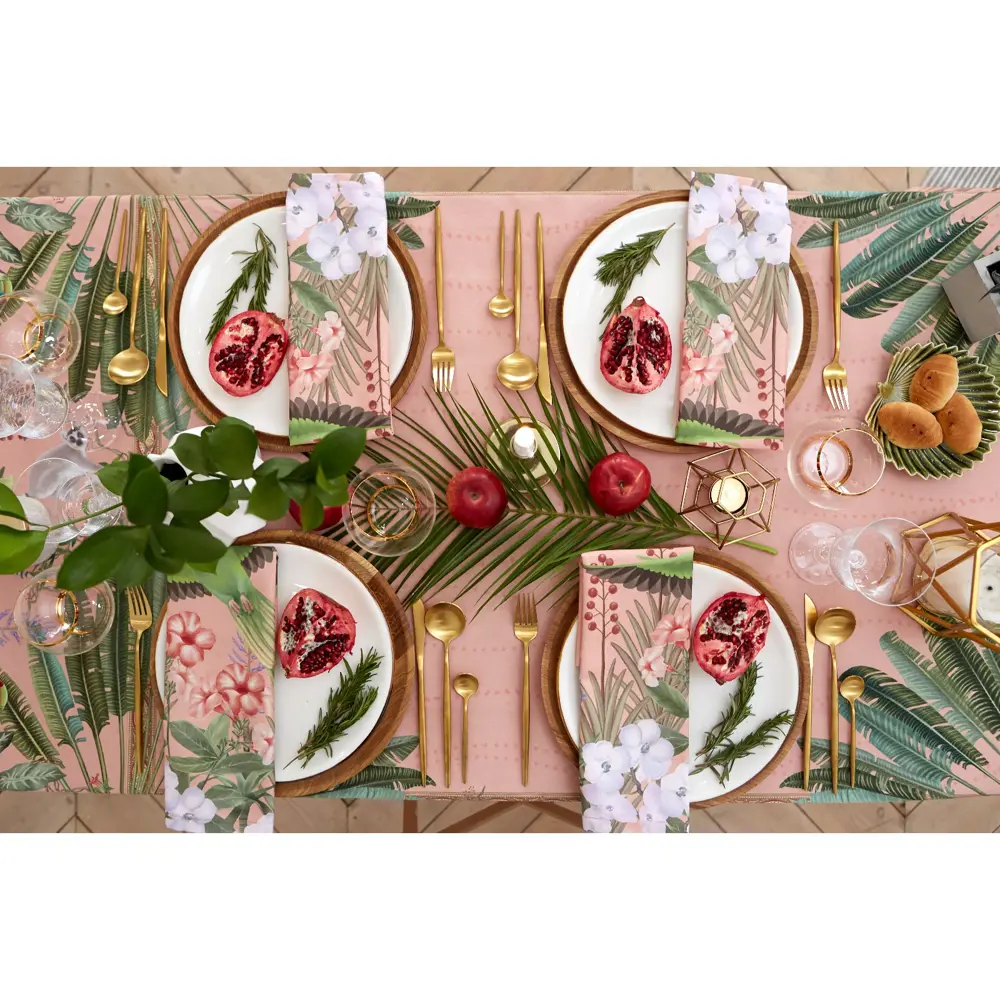 Фото 10 Набор столовый Этель Tropical animals Скатерть 110х145см Салфетка - 4 шт