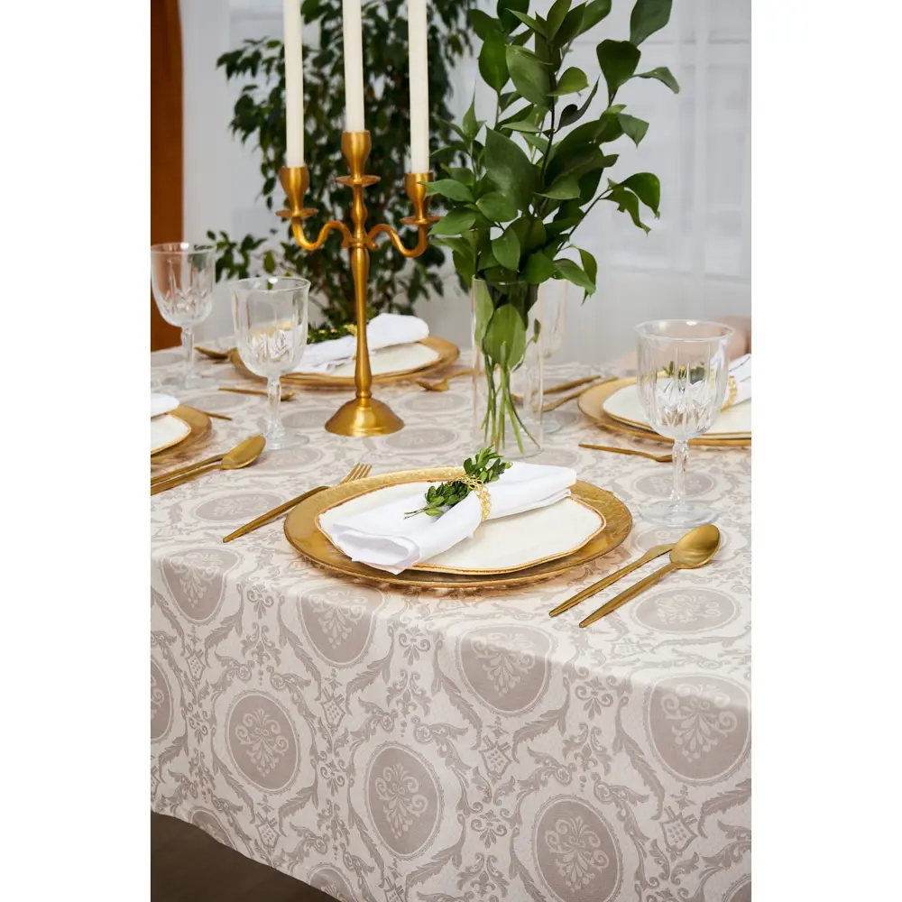 Фото 4 Скатерть Этель Classicism 146x220см, 100% хлопок, саржа 190 г/м2 Фото 4 Скатерть Этель Classicism 146x220см, 100% хлопок, саржа 190 г/м2
