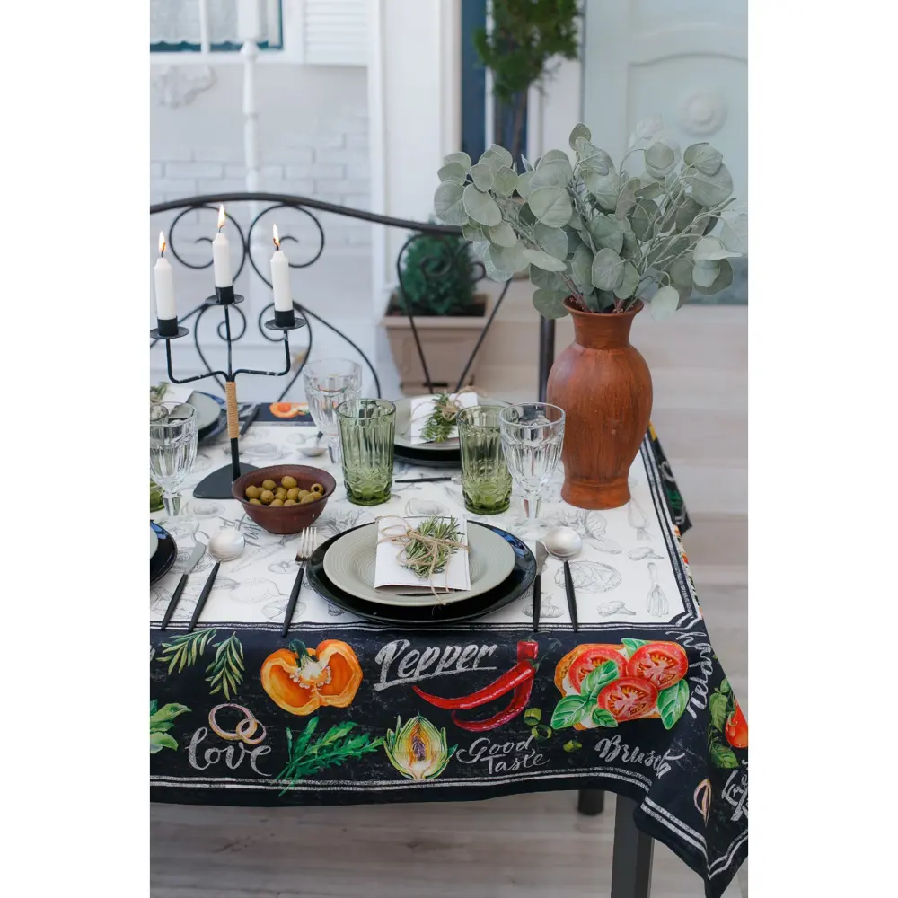 Фото 2 Скатерть Этель Delicious Fresh 149x220см, 100% хлопок, саржа 190 г/м2 Фото 2 Скатерть Этель Delicious Fresh 149x220см, 100% хлопок, саржа 190 г/м2