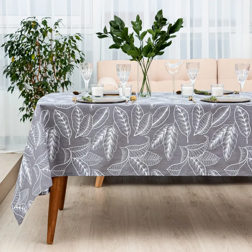 Фото 9 Скатерть Этель Ease 149x180 см, 100% хлопок, репс 210 г/м2 Фото 9 Скатерть Этель Ease 149x180 см, 100% хлопок, репс 210 г/м2