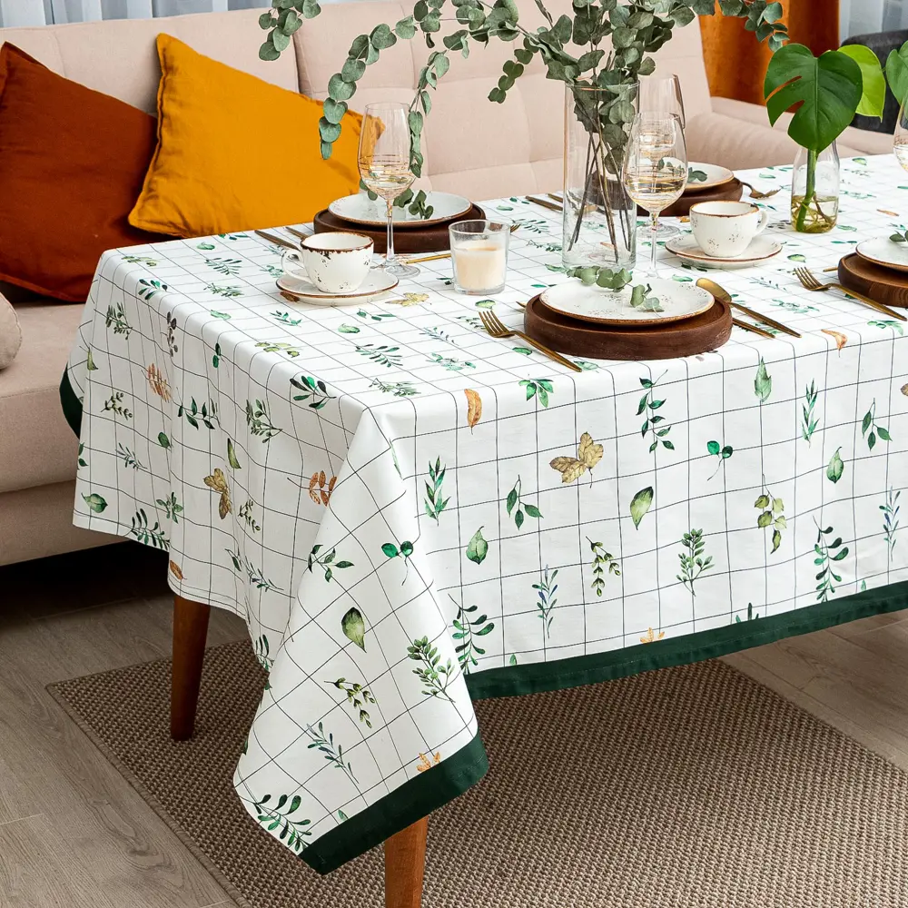 Фото Скатерть Этель Flora 149x180 см, 100% хлопок, саржа 190 г/м2 Фото Скатерть Этель Flora 149x180 см, 100% хлопок, саржа 190 г/м2