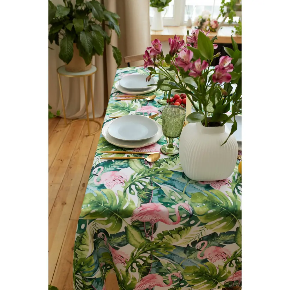 Фото 3 Скатерть Доляна Tropical garden 150х110, 100% п/э Фото 3 Скатерть Доляна Tropical garden 150х110, 100% п/э