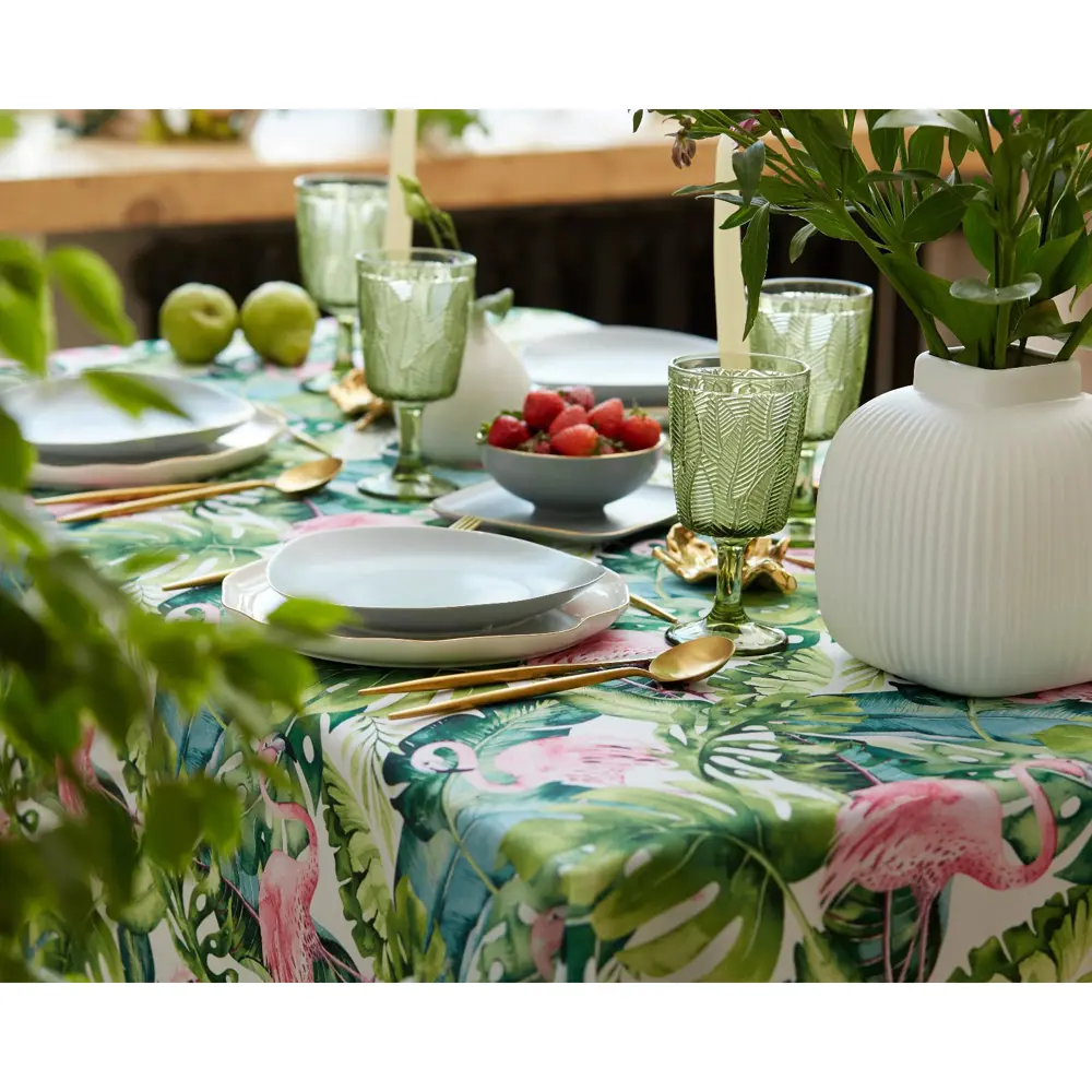 Фото 6 Скатерть Доляна Tropical garden 150х110, 100% п/э Фото 6 Скатерть Доляна Tropical garden 150х110, 100% п/э