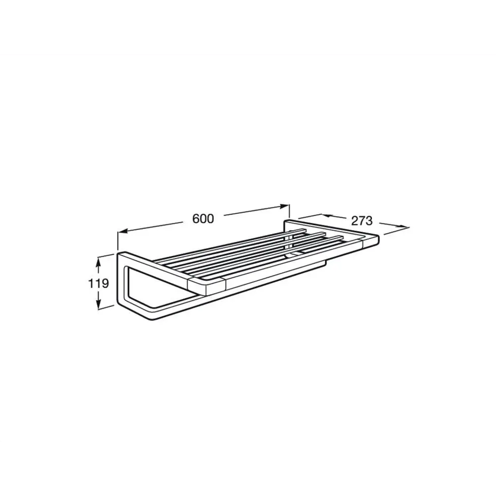 Фото 2 Полотенцедержатель Roca Tempo 60см цвет черный 817032022 Фото 2 Полотенцедержатель Roca Tempo 60см цвет черный 817032022
