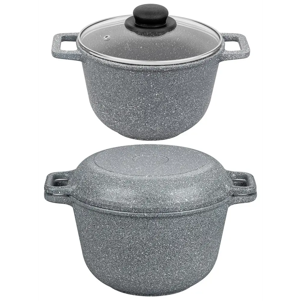 Фото 5 Набор посуды Elan Gallery 4 предмета алюминий цвет серый 120551+2 Фото 5 Набор посуды Elan Gallery 4 предмета алюминий цвет серый 120551+2