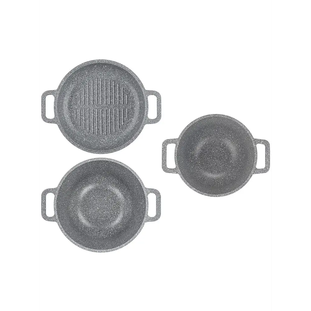 Фото 7 Набор посуды Elan Gallery 4 предмета алюминий цвет серый 120551+2 Фото 7 Набор посуды Elan Gallery 4 предмета алюминий цвет серый 120551+2