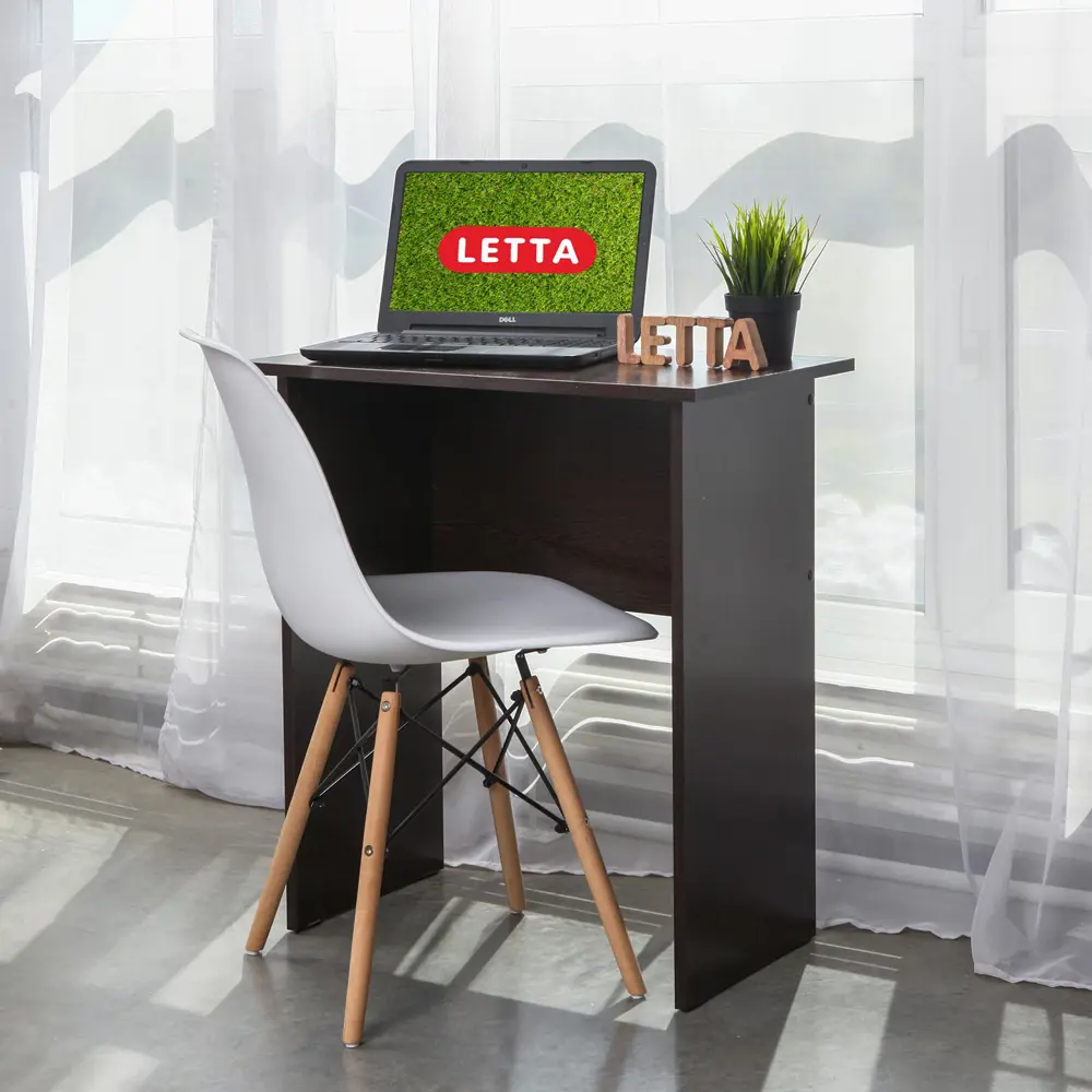 Фото 2 Стол компьютерный письменный рабочий Letta 68x75x40 см цвет венге 2493 Фото 2 Стол компьютерный письменный рабочий Letta 68x75x40 см цвет венге 2493
