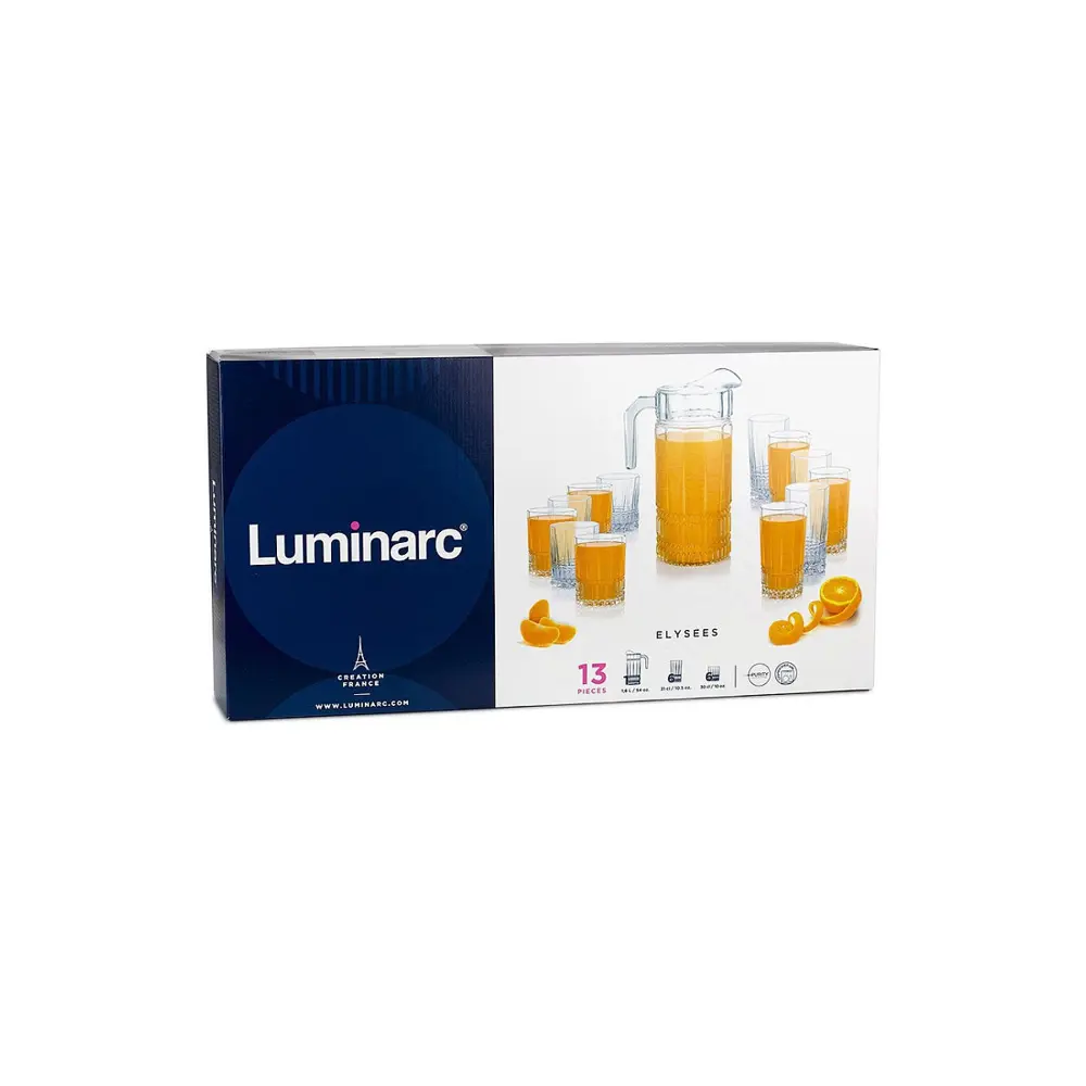 Фото 2 Набор посуды Luminarc Питьевой 13 предметов стекло Фото 2 Набор посуды Luminarc Питьевой 13 предметов стекло