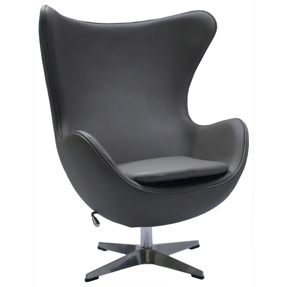 Фото Кресло с подушкой Bradex Egg Chair 250 кг металл цвет серый FR 0567 Фото Кресло с подушкой Bradex Egg Chair 250 кг металл цвет серый FR 0567