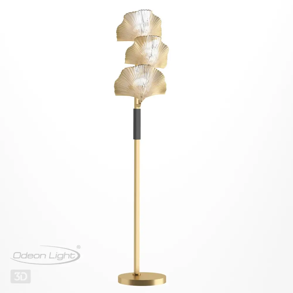 Фото 4 Торшер Odeon light VENTAGLIO цвет жёлтый золотой Фото 4 Торшер Odeon light VENTAGLIO цвет жёлтый золотой