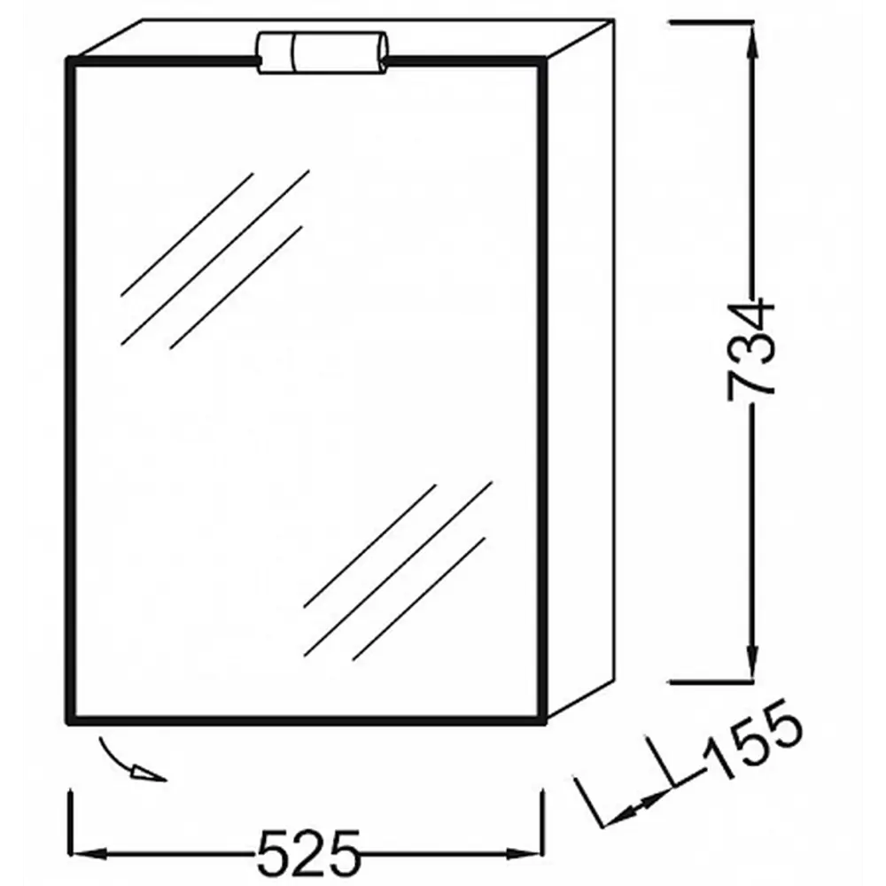 Фото 3 Зеркальный шкаф Jacob Delafon Odeon UP, белый лак EB879-J5 Фото 3 Зеркальный шкаф Jacob Delafon Odeon UP, белый лак EB879-J5