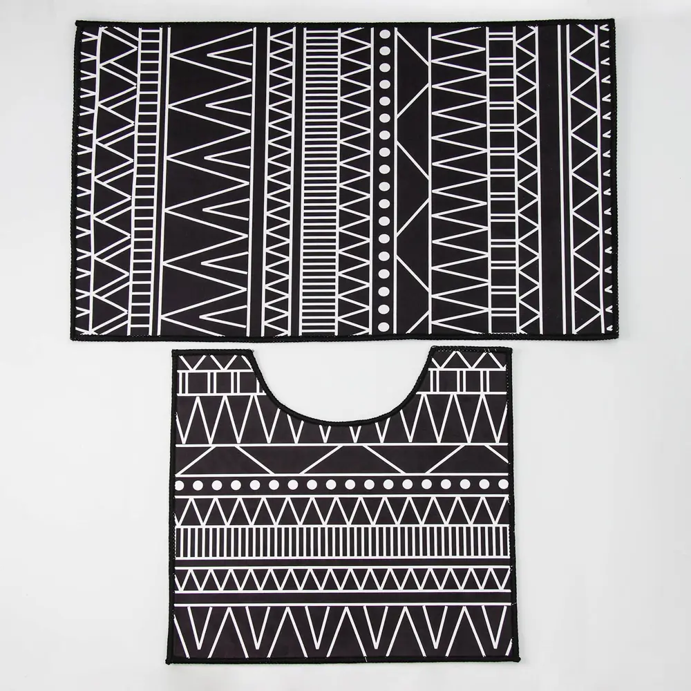 Фото Набор ковриков для ванной комнаты Доляна 5411404 80х50 цвет белый Фото Набор ковриков для ванной комнаты Доляна 5411404 80х50 цвет белый